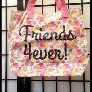 Friend's Forever Pink Floral Tote Shoulder Bag NWT